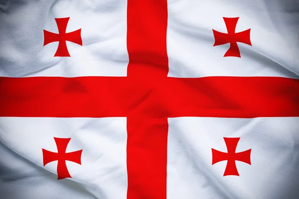 Gürcistan bayrağı arka plan — Stok fotoğraf
