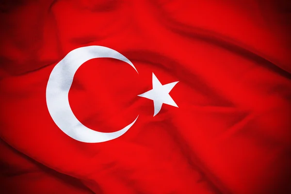 Turkije vlag achtergrond — Stockfoto
