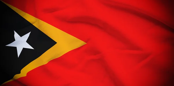 Timor Oriental Bandera Fondo —  Fotos de Stock