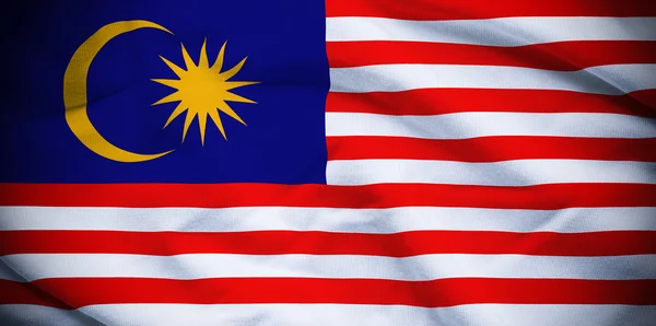 Malaysia Flag Background — Stock Photo, Image