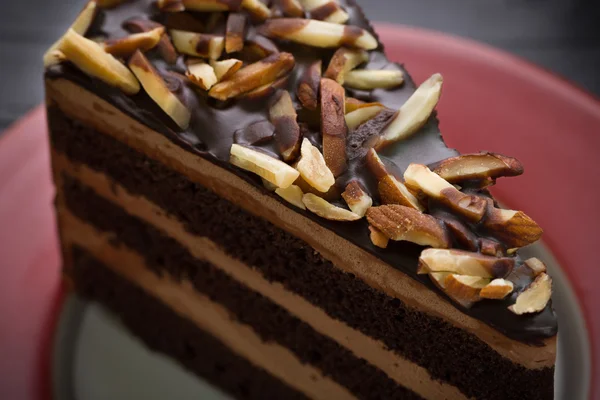 Chocolate Cake Close-up / Chocolate Cake / Chocolate Cake Close-Up — Stock Photo, Image
