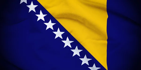 波斯尼亚和黑塞哥维那国旗背景 — 图库照片