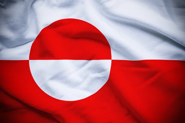 Greenland Flag Background — Stock Photo, Image