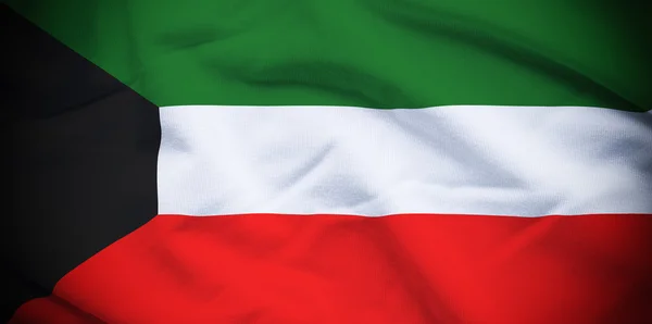 Fondo bandera de Kuwait — Foto de Stock
