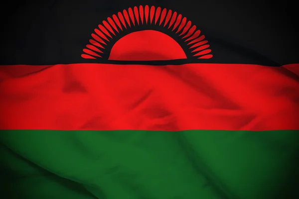 马拉维国旗背景 — 图库照片