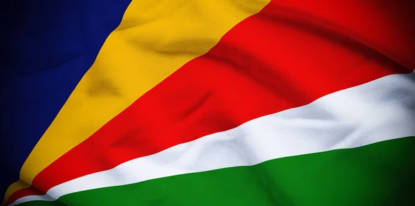 Fondo de la bandera de Seychelles —  Fotos de Stock