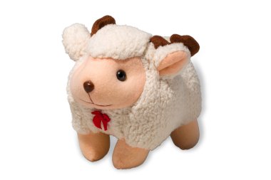 Lamb Doll Isolated on White