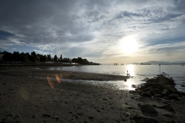 pier at sunset kits beach vancouver