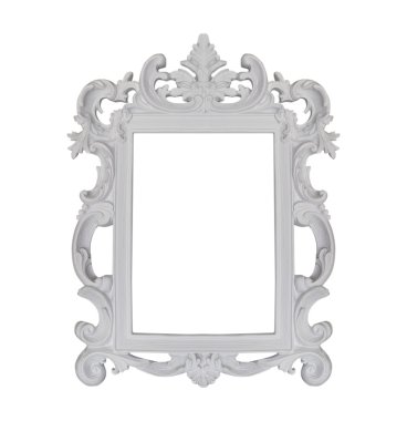 Çerçeve eski tasarım sıva vintage izole beyaz arka plan.