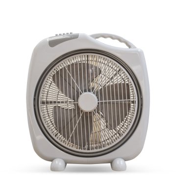 Beyaz arka plan üzerinde izole elektrik Fan zarif tasarım.