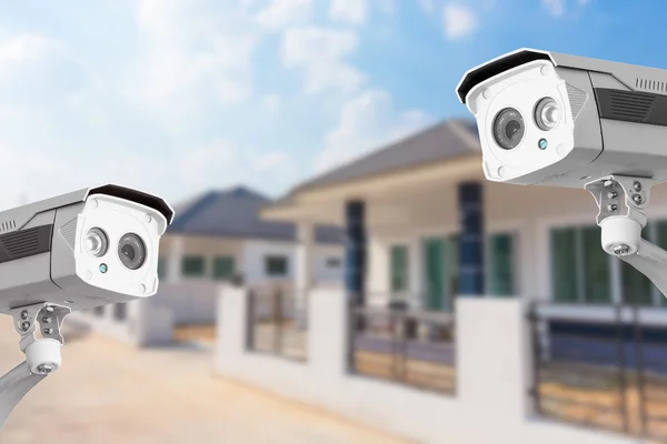 Seguridad de la cámara CCTV Home operando en casa . — Foto de Stock