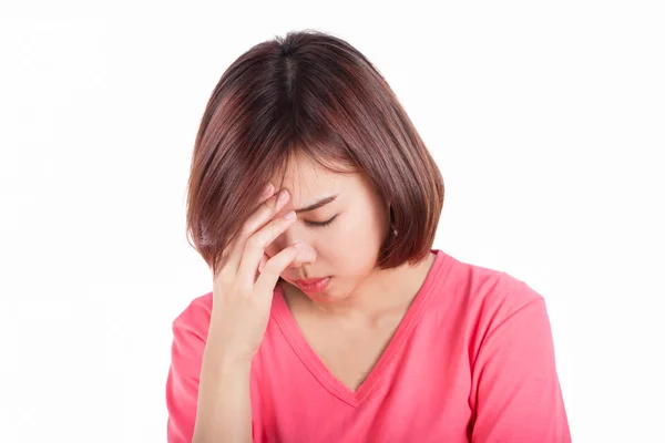 Mujeres con dolor de cabeza, migraña, resaca, insomnio . — Foto de Stock