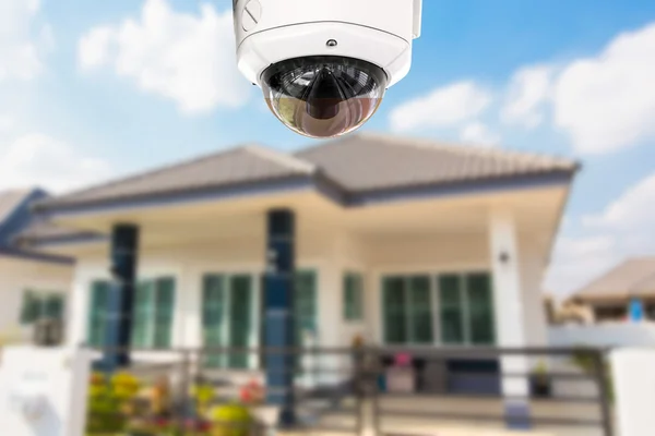 Cctv ev kamera güvenliği evde çalışma. — Stok fotoğraf