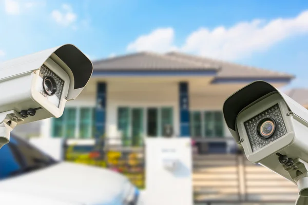 Seguridad de la cámara CCTV Home operando en casa . — Foto de Stock