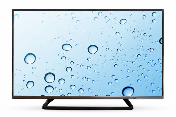 Televisore monitor parabrezza isolato su sfondo bianco . — Foto Stock