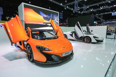 Nonthaburi, Tayland 31 Mart 2016: Mclaren süper araba displ