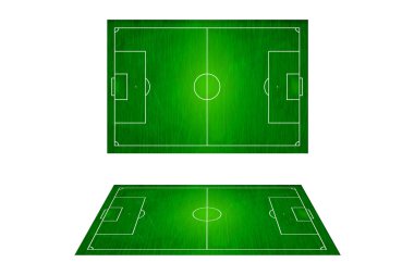 Futbol sahası, Futbol Stadyumu Üstten Görünüm.
