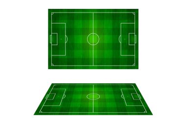 Futbol sahası, Futbol Stadyumu Üstten Görünüm.