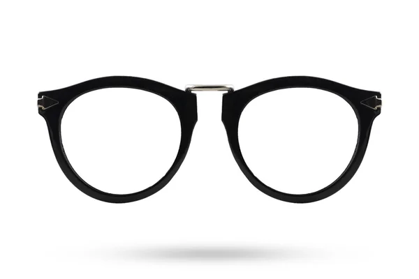 Preto óculos estilo isolado fundo branco . — Fotografia de Stock