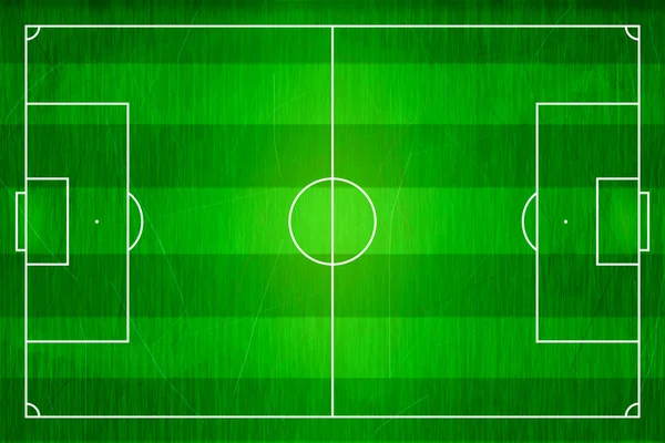 Top view of horizontal line soccer field, Football stadium. — Stock Photo, Image