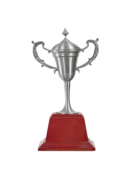 Trophy champions isolated on white background, use clipping path — Stock Photo, Image
