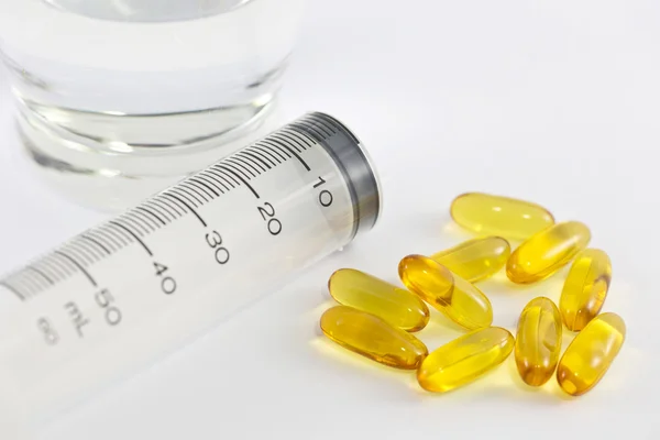 Cápsulas de vitamina — Fotografia de Stock
