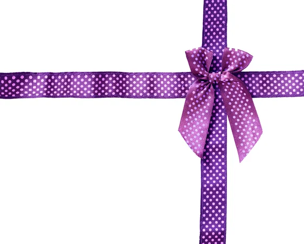 Блискуча стрічка фіолетова (бочкова) рамка коробки для поясів ізольована на білому фоні — стокове фото
