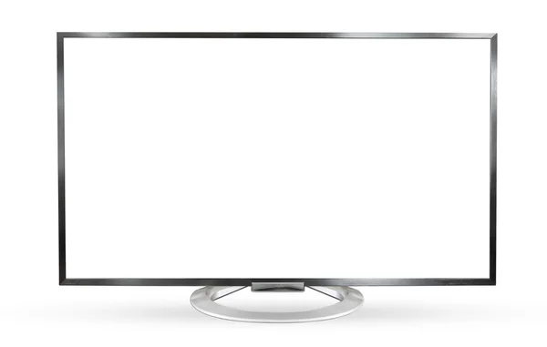 Monitor de televisión aislado sobre fondo blanco . — Foto de Stock