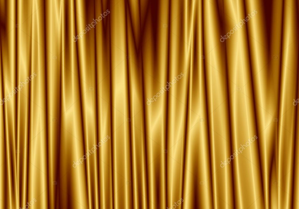 Gold curtain reflect with light spot on background. Stock Photo by ©jayzynism 77439540