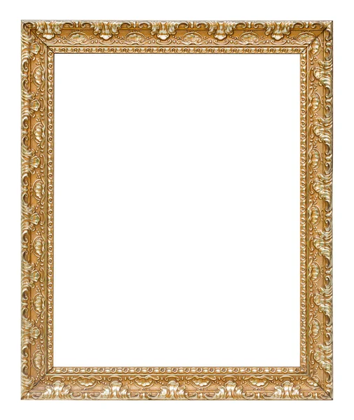 The antique gold vintage frame luxury premium isolated white bac Stock Picture