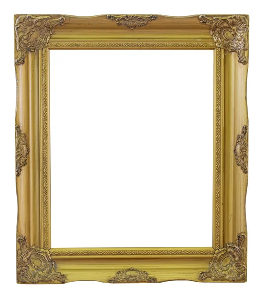 Oude Frame goud en koper vintage geïsoleerd achtergrond. Rechtenvrije Stockafbeeldingen