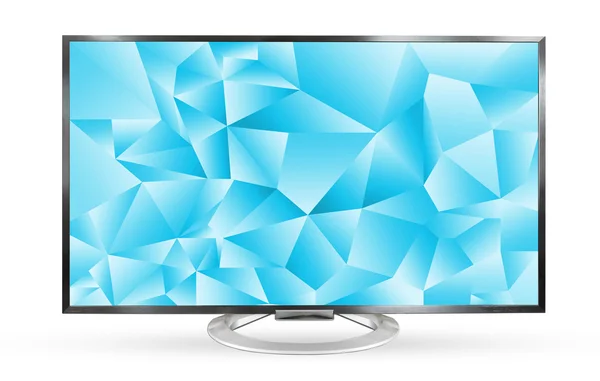 TV-Monitor Textur Himmel isoliert auf weißem Hintergrund. — Stockfoto