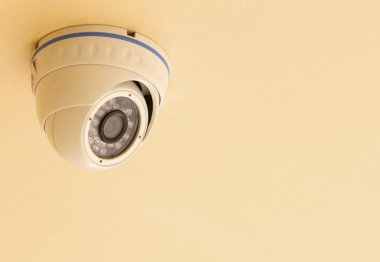 CCTV güvenlik izole kamera beyaz arka plan.