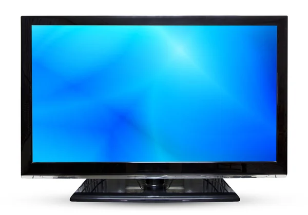 Fernseh-Himmel oder Monitor PC-Landschaft isoliert auf weißem Hintergrund — Stockfoto