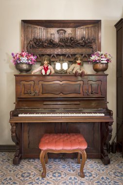 Nakhonratchasima, THAILAND - June 1, 2015 : Antique piano style 