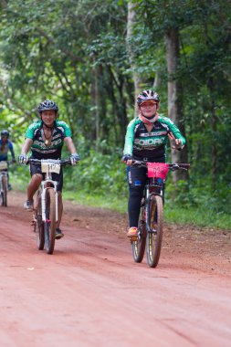 Sa Kaew, Tayland - 28 Temmuz 2015 : Bisiklet yarışı yarışması 