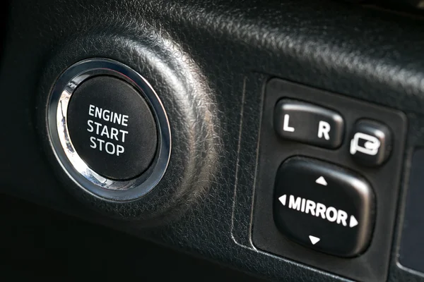 Symbol button start engine new system car technology. — Stock Photo, Image
