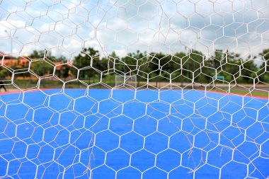 Balık ağı futsal mahkeme genel açık park.