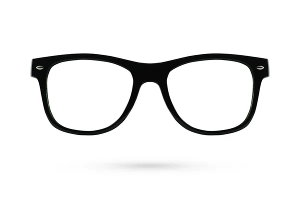 Fashion bril stijl kunststof-framed geïsoleerd op witte pagina — Stockfoto