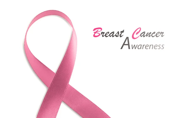 Brustkrebs mit rosa Schleife. — Stockfoto