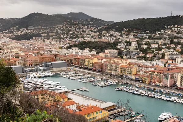 Port of Nice from Castle Hill — Stock Photo, Image