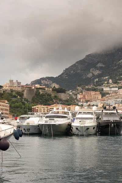 Yachts lining the harbour in Monaco — Stock Photo, Image