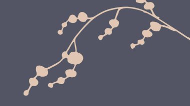 Koyu gri ve bej renkli el yapımı yapraklarla küçük resim arkaplanı