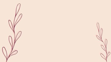 Elle çizilmiş bej, pembe ve mavi renkli küçük resim arkaplanı