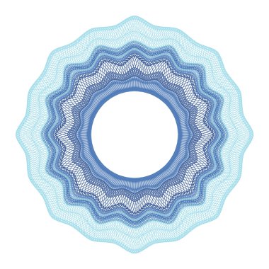 Guilloche decorative element