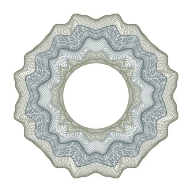 Guilloche decorative element