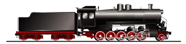 Old steam locomotive — Stock Vector