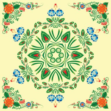 Çiçek süsü ile kusursuz desen