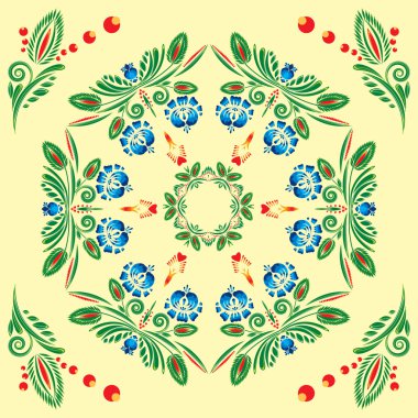 Çiçek süsü ile kusursuz desen