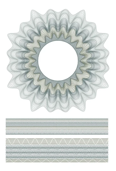 Guilloche decorative elements and borders